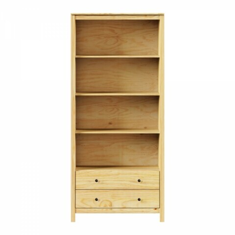 Knihovna 2 zásuvky TORINO kovové úchytky 8071K Idea