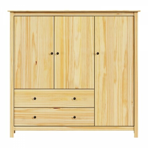 Prádelník 3 dveře + 2 zásuvky TORINO kovové úchytky 8079K Idea