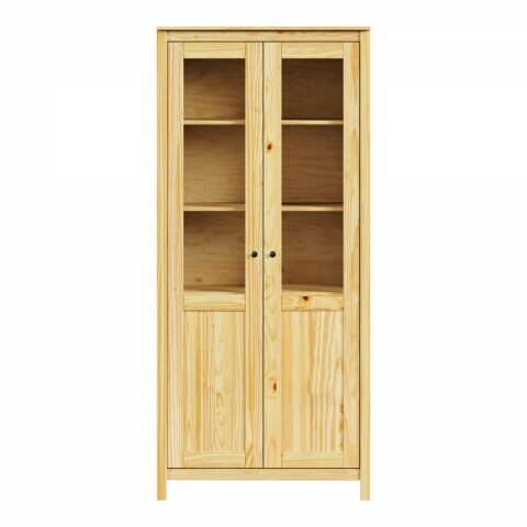 Vitrína 2 dveře TORINO kovové úchytky 8072K Idea