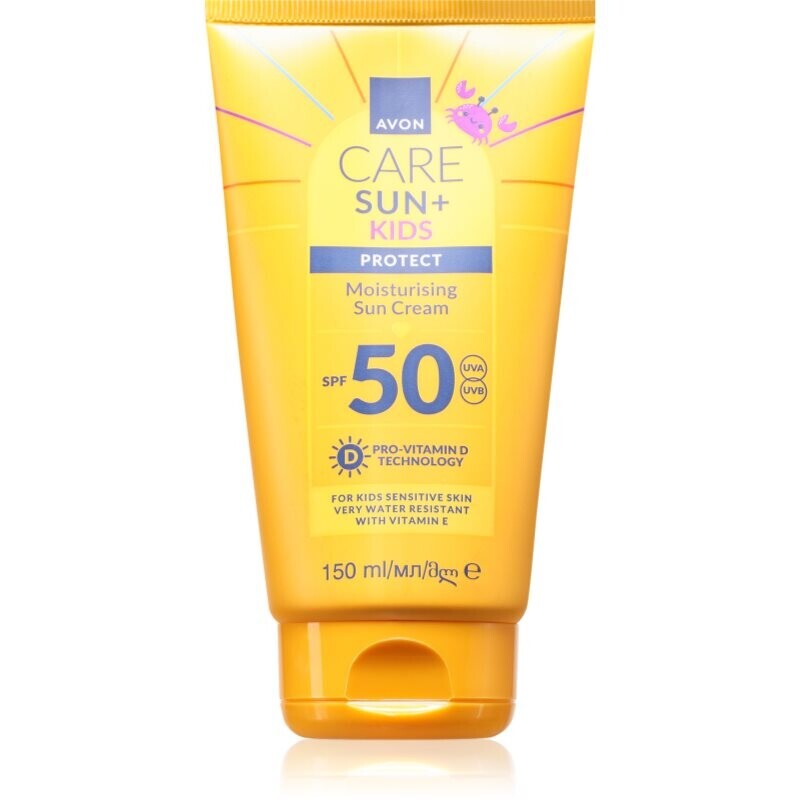 Avon Care Sun + Kids hydratační krém na opalování SPF 50 pro děti 150 ml
