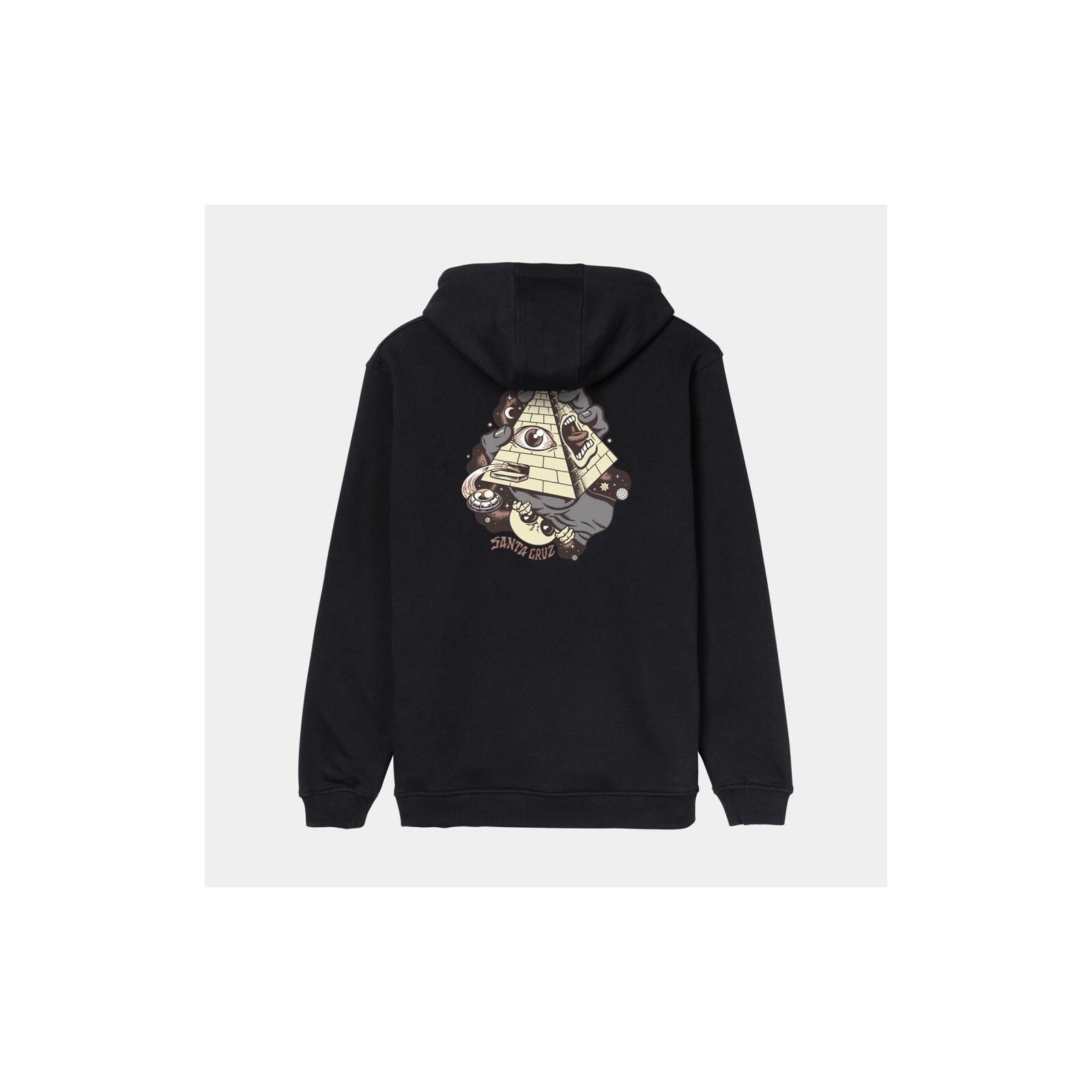 mikina SANTA CRUZ - Knibbs Invasion Hand Hood Black (BLACK)