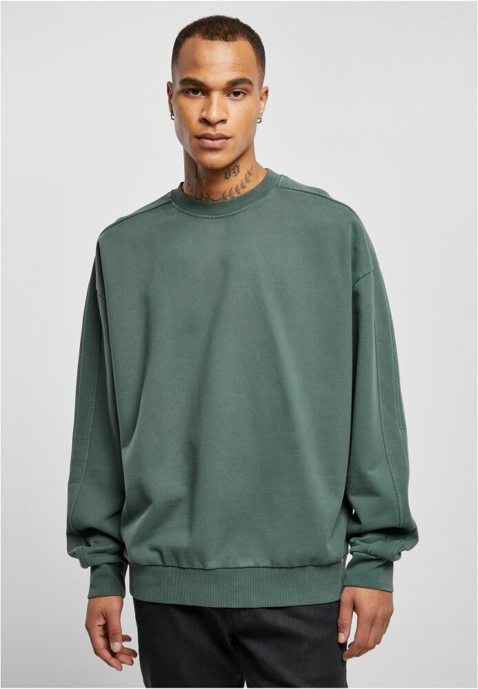 Heavy Terry Garment Dye Crew - bottlegreen 5XL