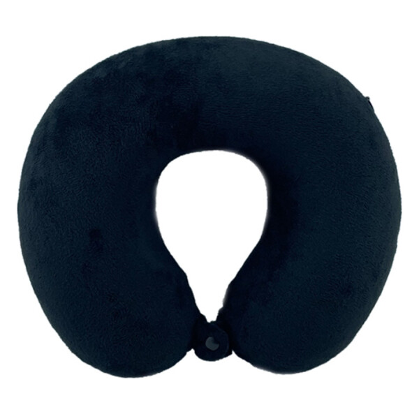 Záhlavník z mikrovlákna s paměťovou pěnou - černý