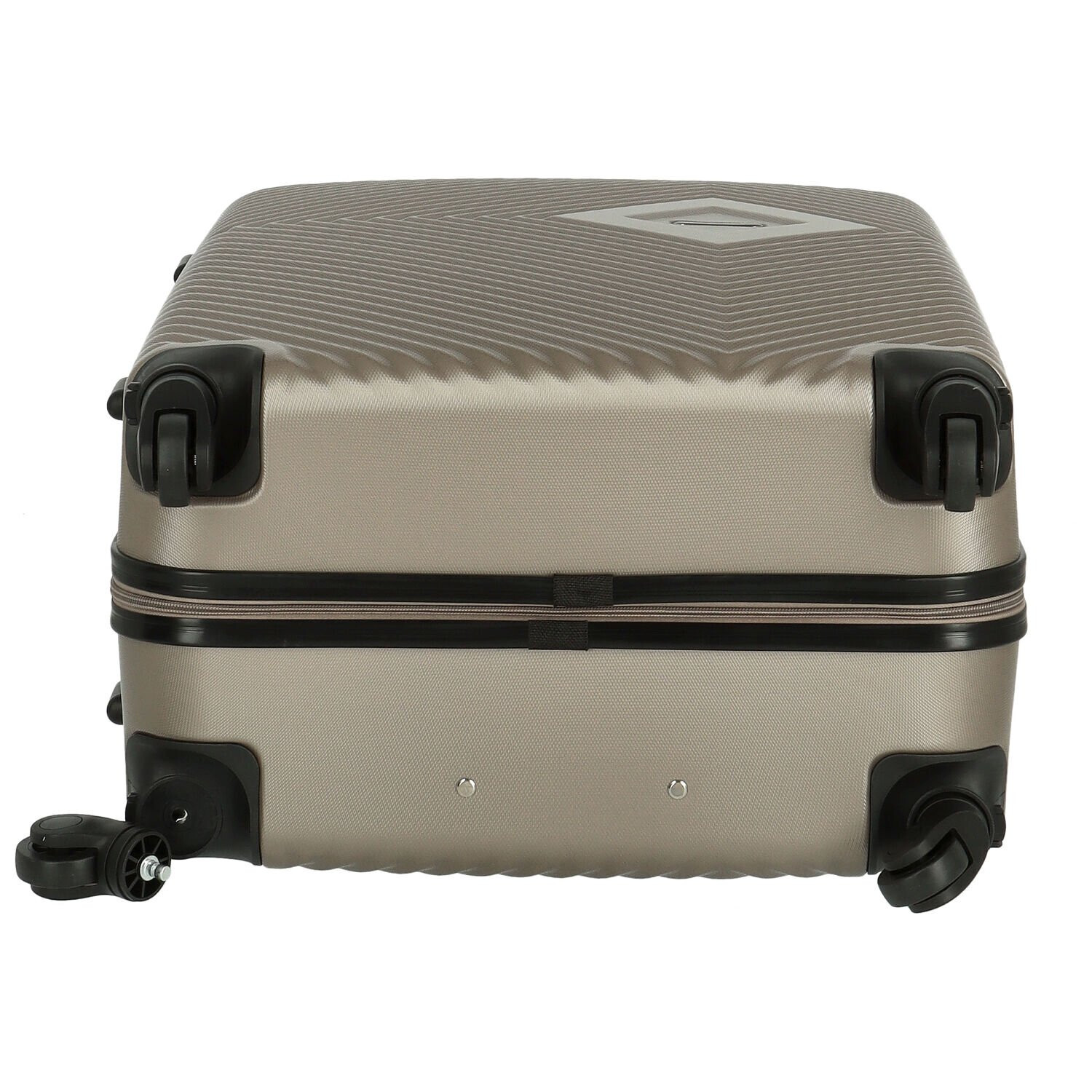 Cestovní plastový kufr Folker velikost SADA, taupe