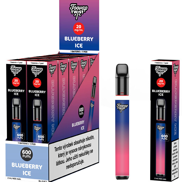 Elektronická cigareta Toovap Twist Starter Kit+Blueberry Ice 20mg/ml