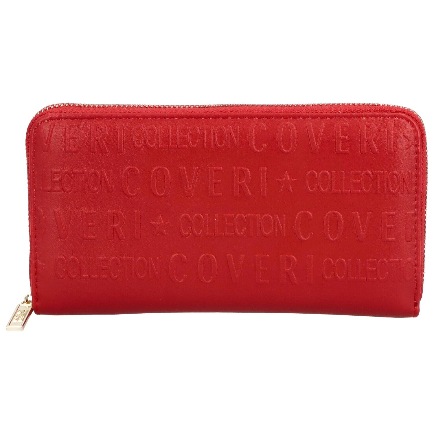 Pouzdrová dámská koženková peněženka Jenna, červená