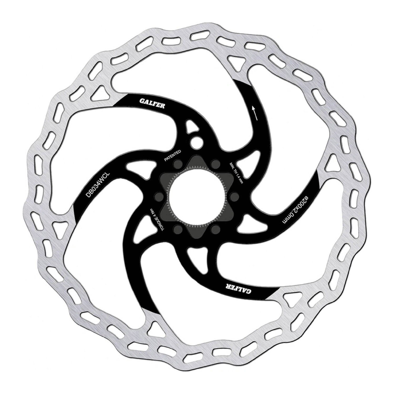 Galfer Fixed Wave Center Lock 200 mm × 2,0 mm