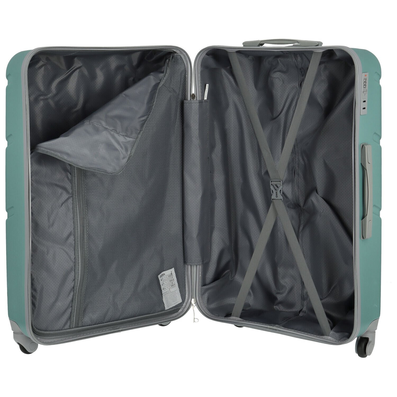 Cestovní plastový kufr Ormi Dakota velikost SADA, světle modrý