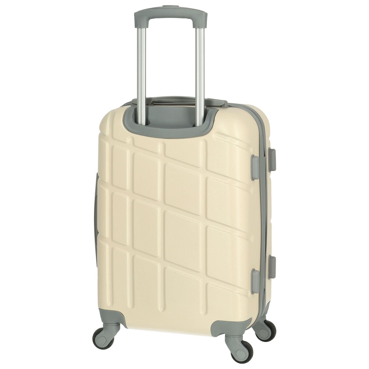 Cestovní plastový kufr Ormi Dakota velikost S, krémový