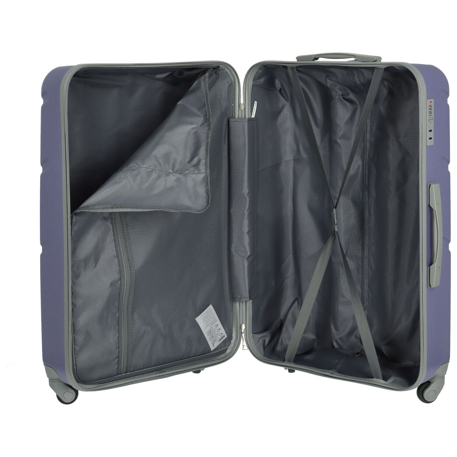 Cestovní plastový kufr Ormi Dakota velikost SADA, fialový