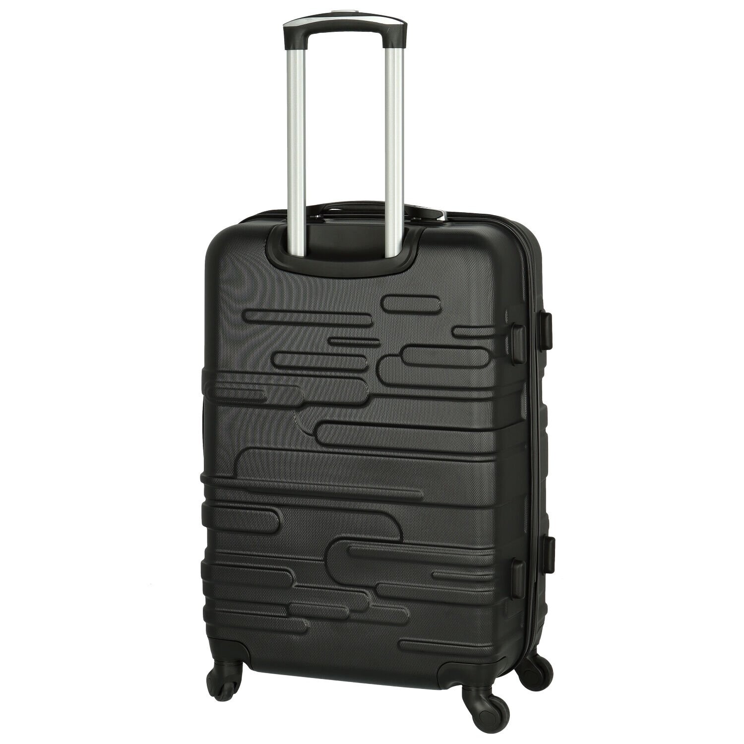 Cestovní plastový kufr Ormi Basil velikost M, černý