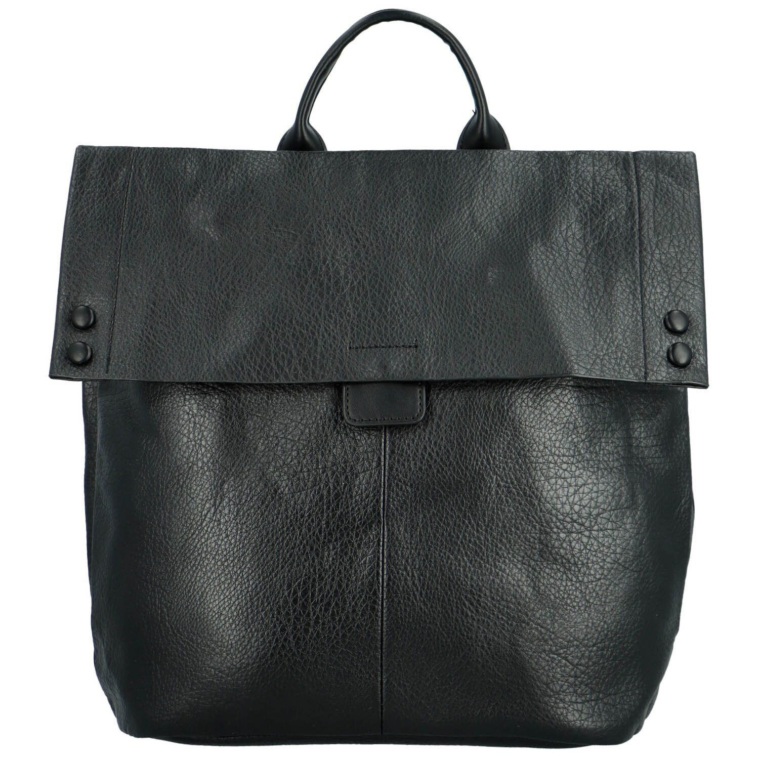 Trendy dámský koženkový batoh Fantos, černý