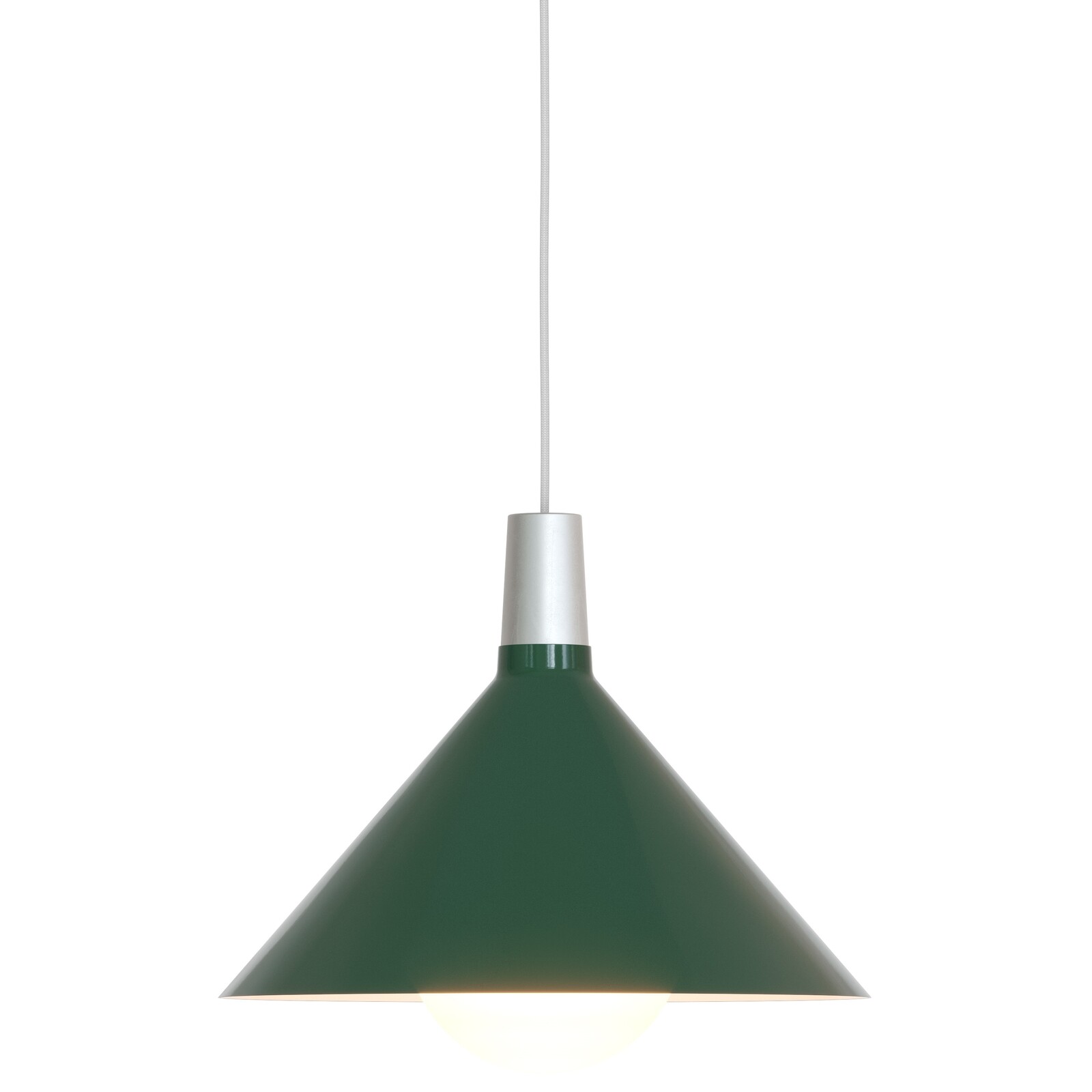 Závěsná lampa BOWER 35 cm, zelená, hliník, Tala