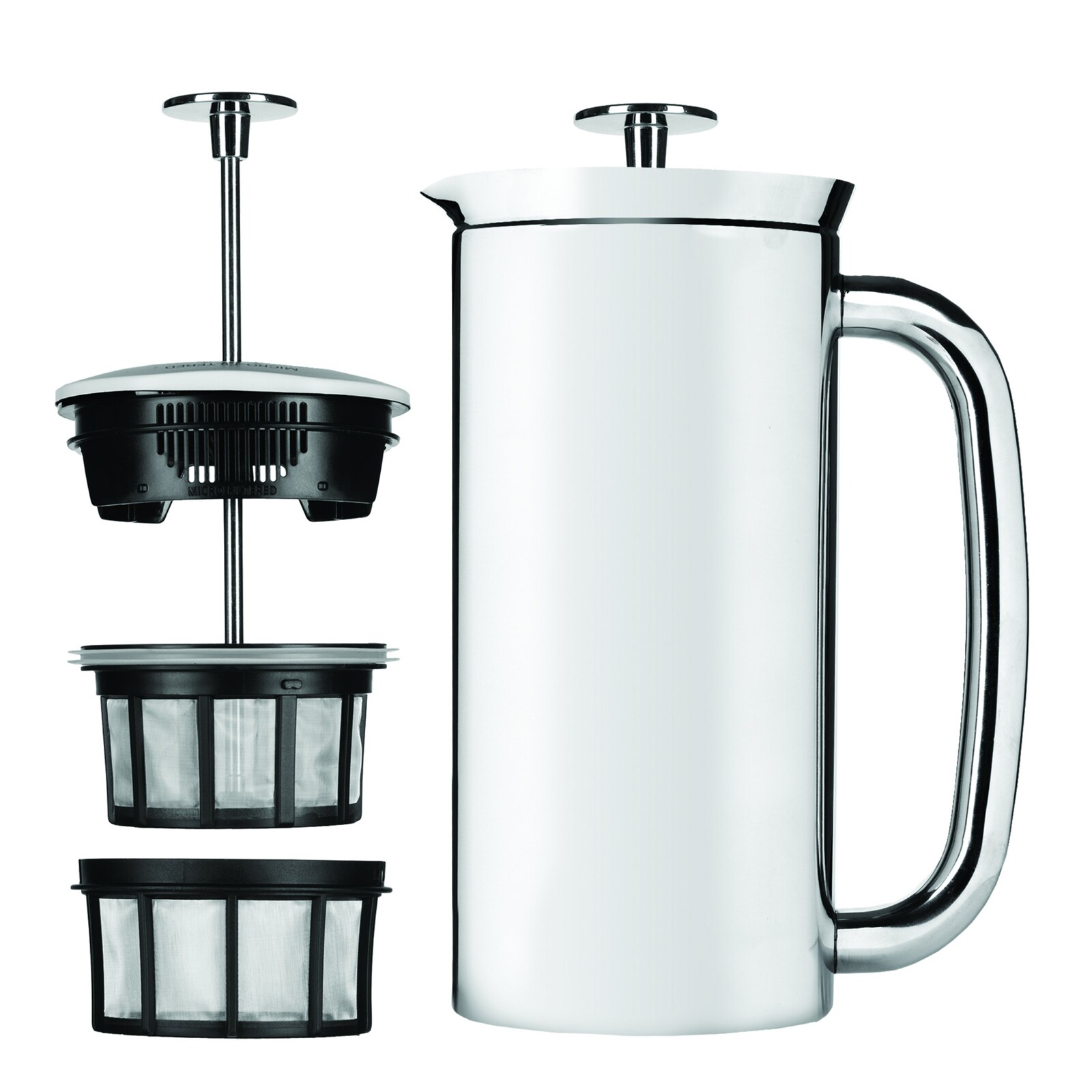 French press kávovar PRESS P7 530 ml, stříbrná, leštěná nerezová ocel, Espro