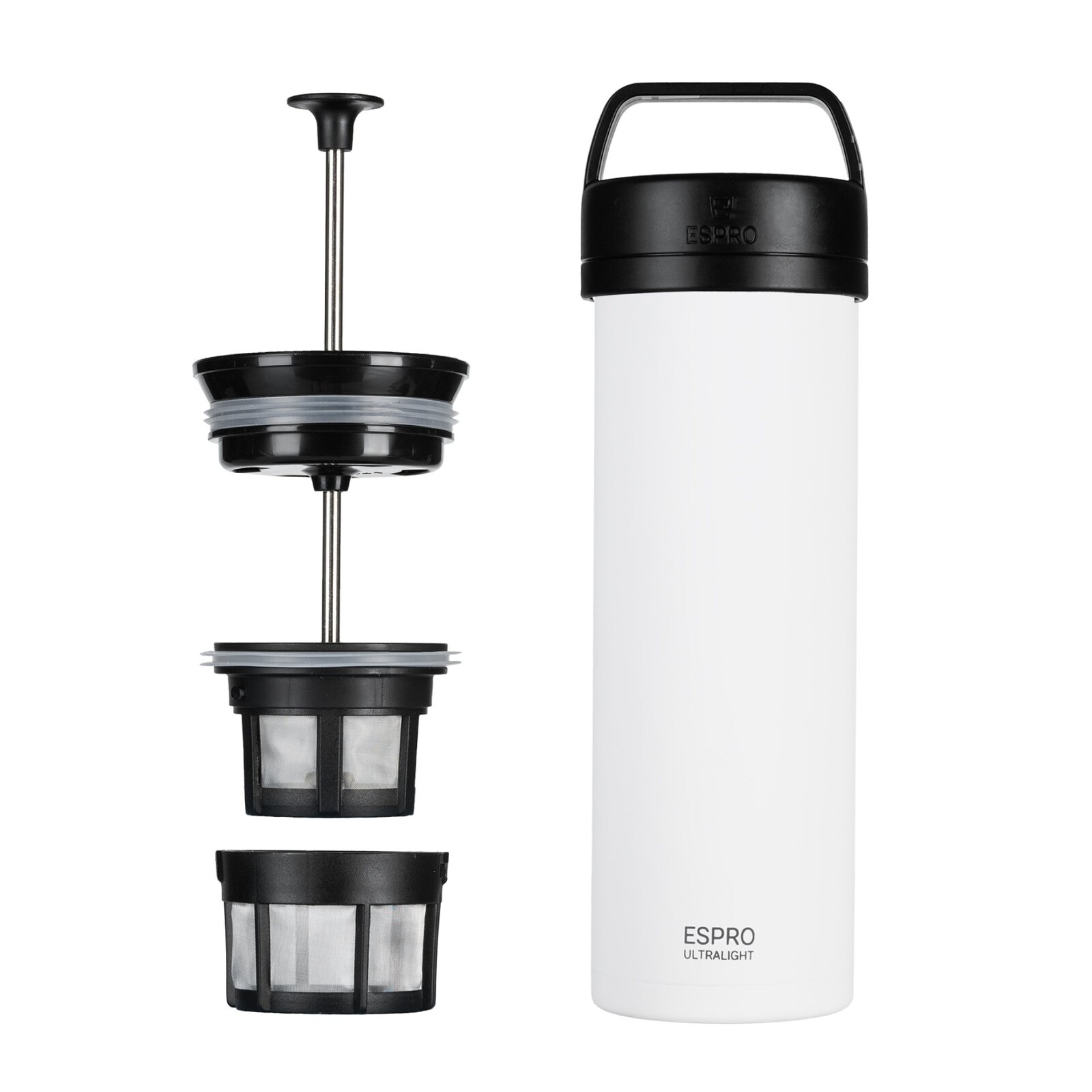 French press kávovar ULTRALIGHT PRESS P0 470 ml, bílá, nerezová ocel, Espro
