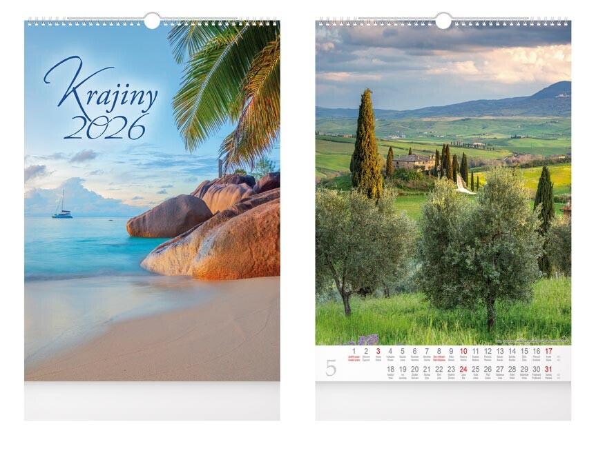 MFP 1061632 Kalendář 2026 nástěnný Krajiny