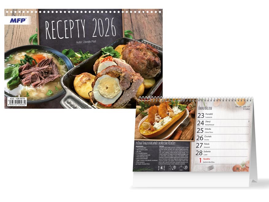 MFP 1061678 Kalendář 2026 stolní Recepty