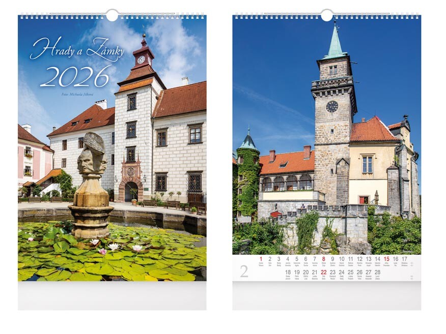 MFP 1061631 Kalendář 2026 nástěnný Hrady a zámky