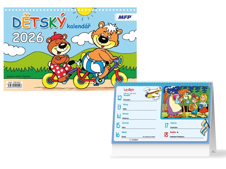 MFP 1061647 Kalendář 2026 stolní Dětský