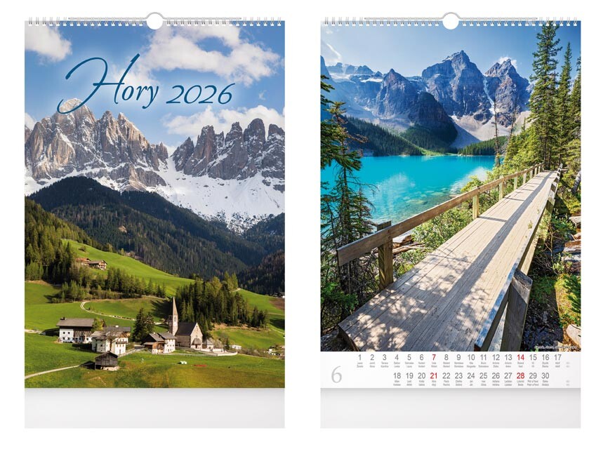 MFP 1061630 Kalendář 2026 nástěnný Hory