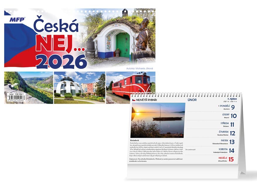 MFP 1061641 Kalendář 2026 stolní Česká NEJ…