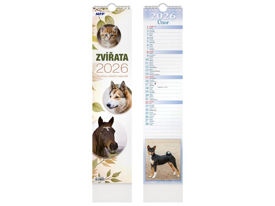 MFP 1061688 Kalendář 2026 vázankový Zvířata