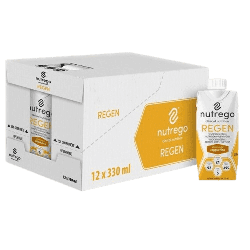 NUTREGO REGEN PŘÍCHUŤ CAPPUCCINO perorální roztok 12X330ML