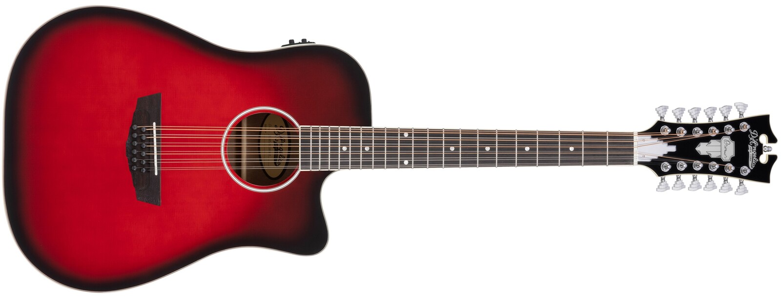 D'Angelico Premier Bowery 12 LS Black Cherry Burst