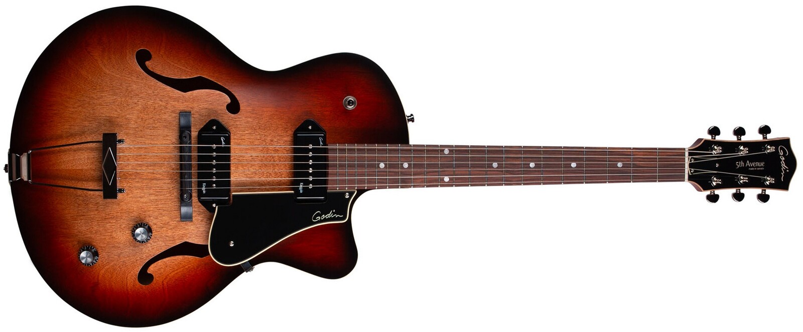Godin 5th Avenue CW Kingpin II Vintage Burst