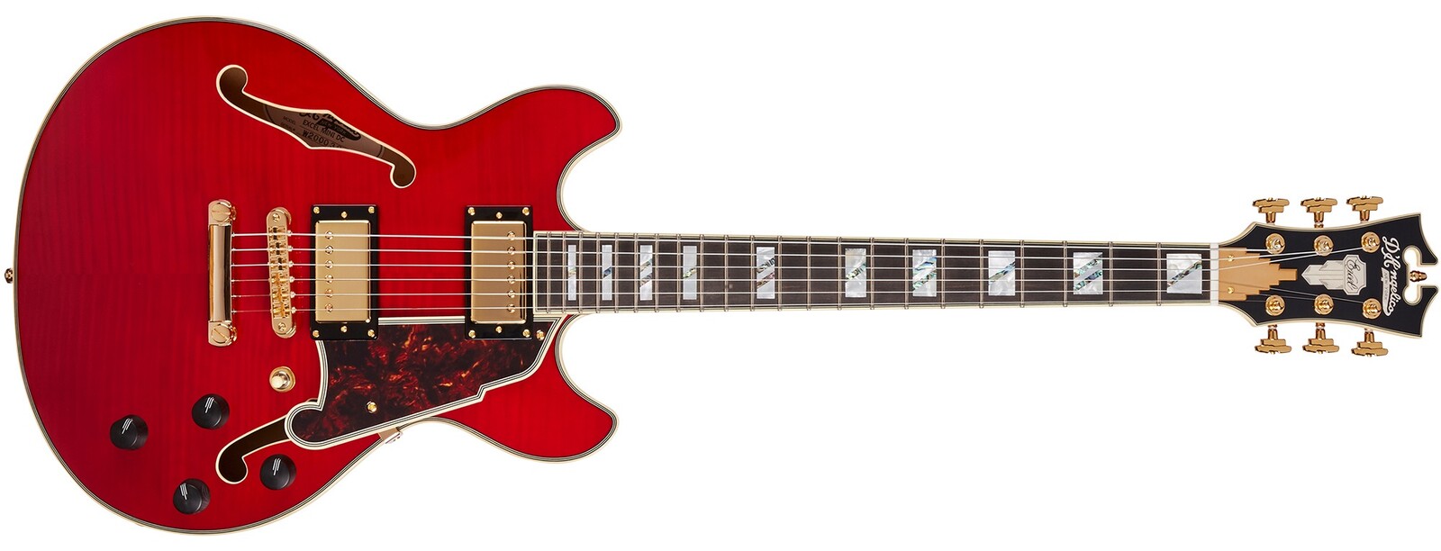 D'Angelico Excel Mini DC Trans Cherry
