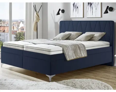 Postel Moosa 180x200 cm, námořnická modrá látka