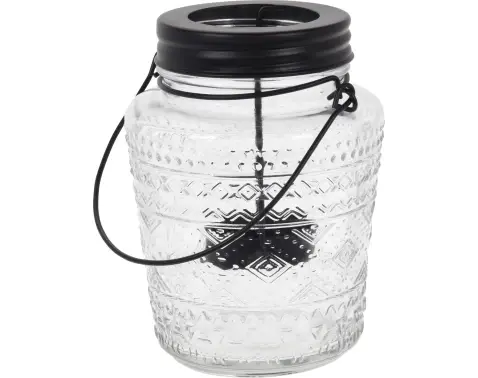 Svícen 9x13,5 cm, sklo