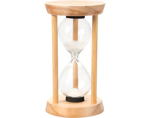 Přesýpací hodiny dřevěný rám, 8x16 cm