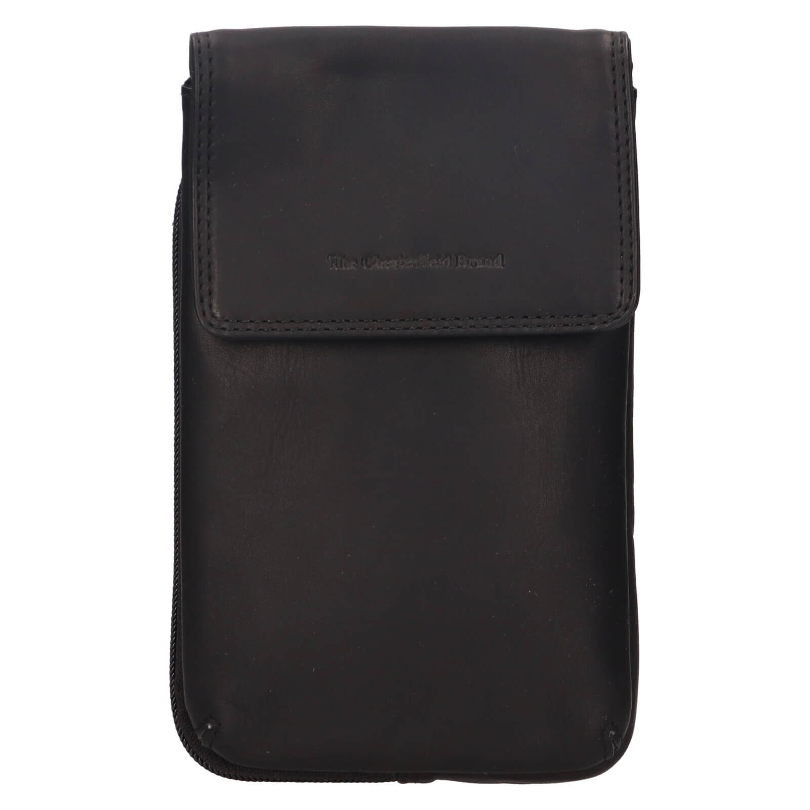 Dámská kožená crossbody kabelka na doklady The Chesterfield Brand Langly - černá