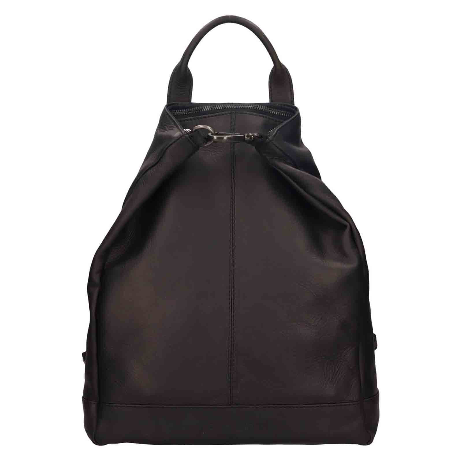 Dámský kožený batoh The Chesterfield Brand Menchester - černá