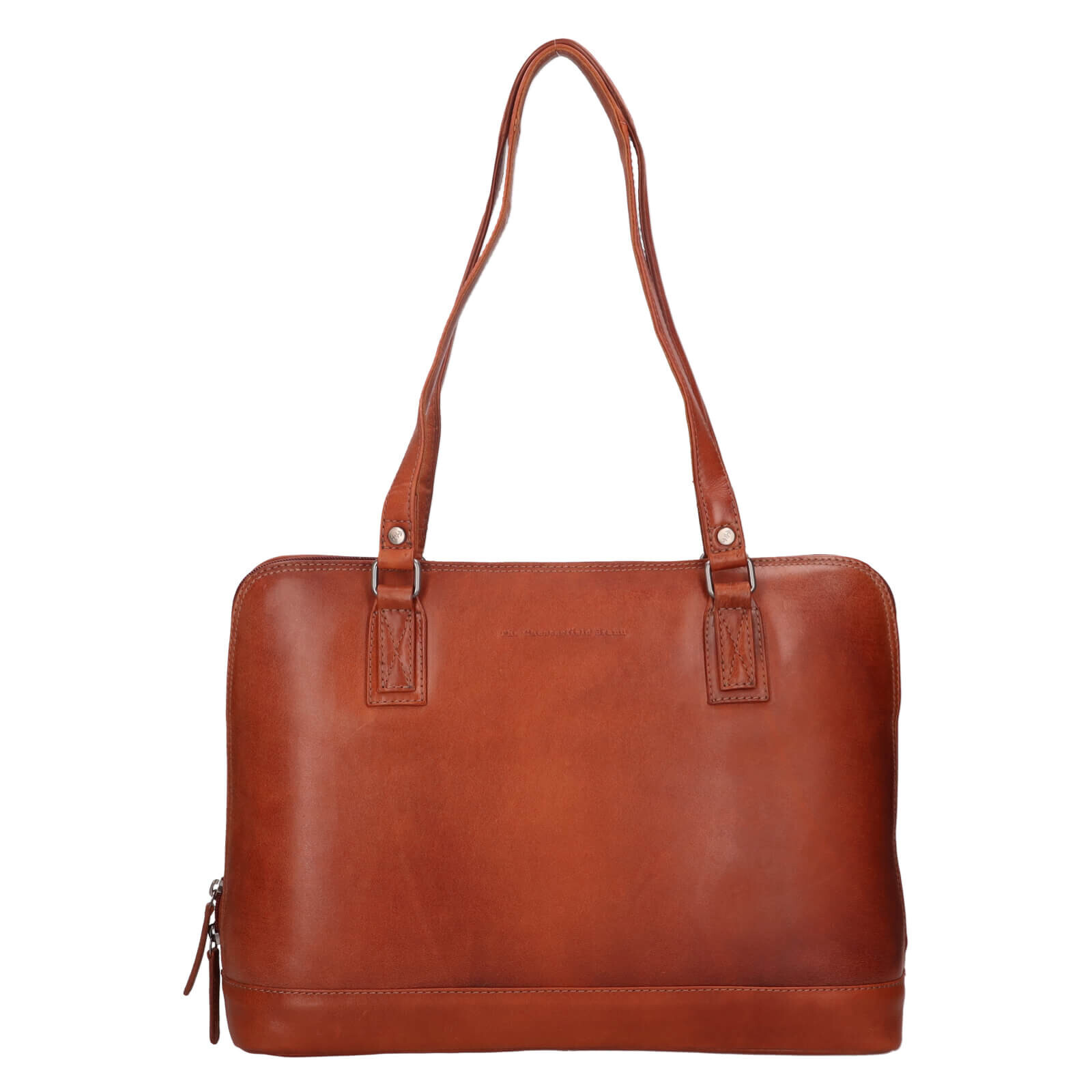 Dámská kožená kabelka na notebook The Chesterfield Brand Selvino - koňak
