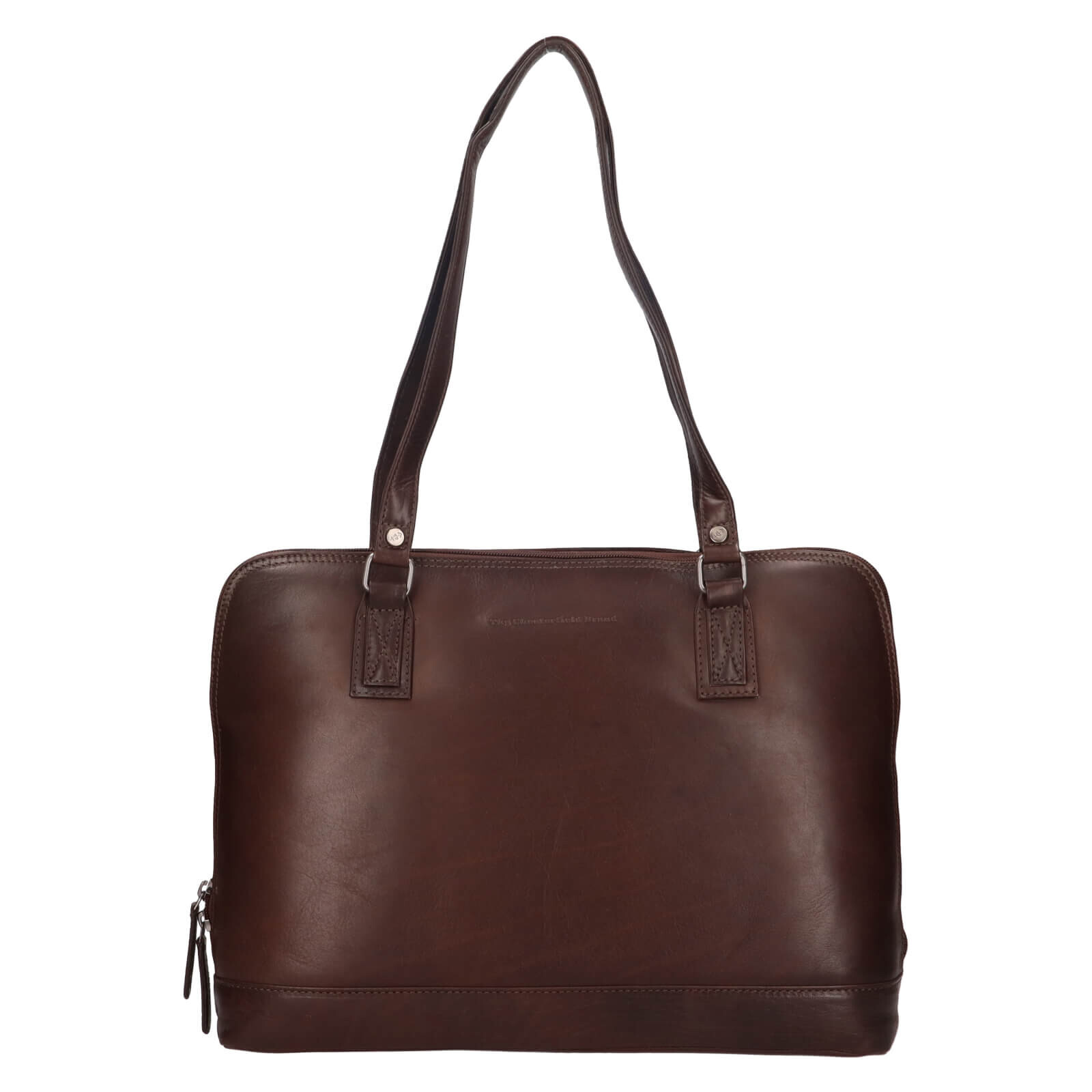 Dámská kožená kabelka na notebook The Chesterfield Brand Selvino - hnědá
