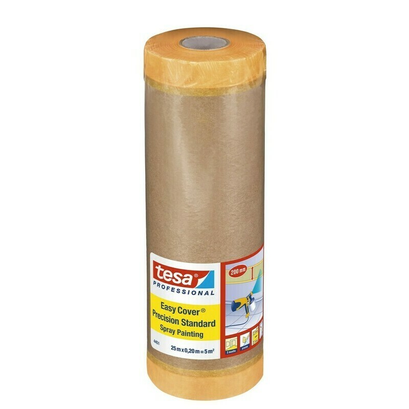 Papír zakrývací Tesa 4451 0,2 m/25 m s dvěma páskami
