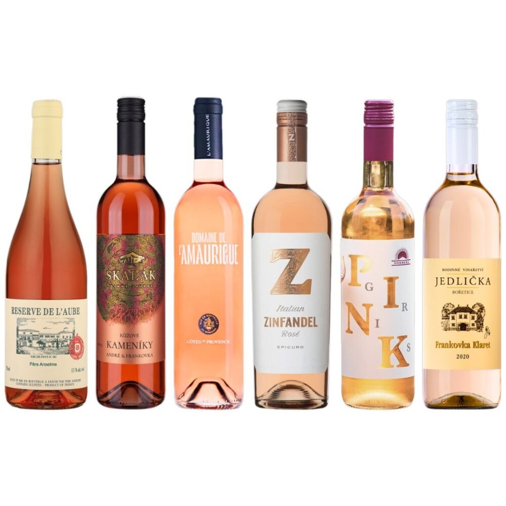 Set Top Růžových Vín 6×0,75l