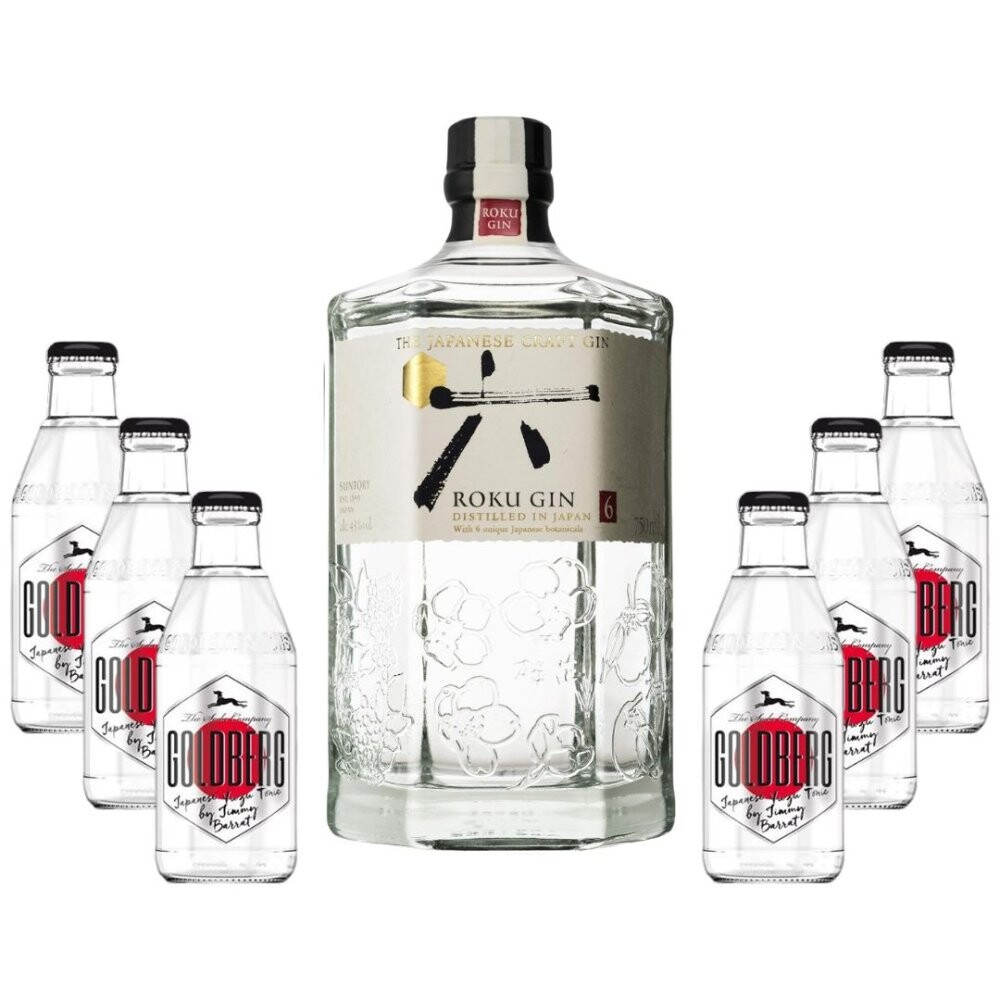 Párty Set Roku Gin 0,7l 43% + 6× Japanese Yuzu Tonic