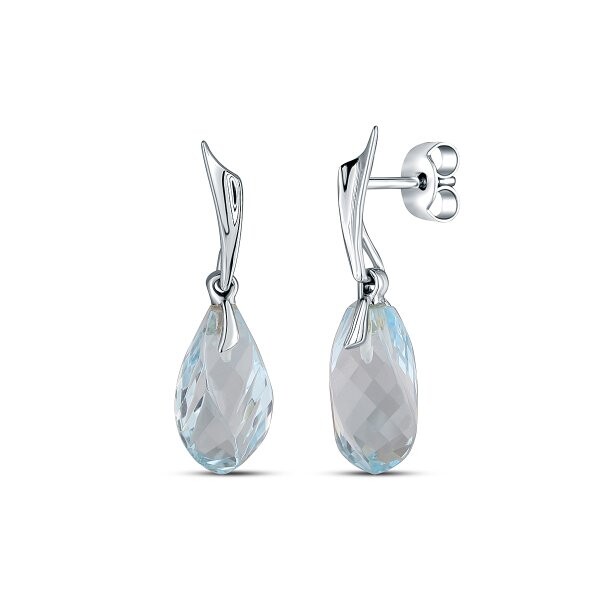 Náušnice s topazem 334-956-ST3272 2.95g