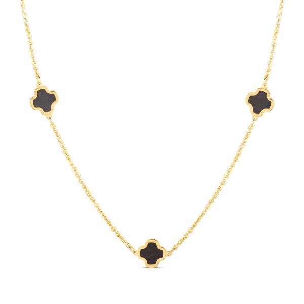 Náhrdelník se syntetickými kameny 276-087-002528 3.85g