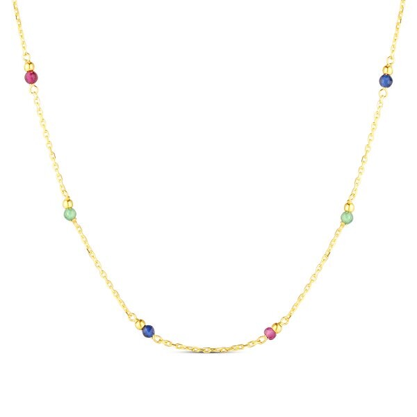 Náhrdelník se syntetickými kameny 276-087-002538 2.20g