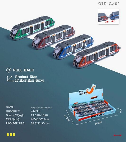 Vlak na zpětné natažení 17 cm