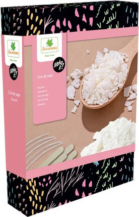 Make it! - doplňkové balení - sójový vosk a 5 knotů