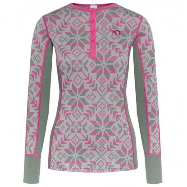 KARI TRAA ELSE Dámské merino triko, zelená, velikost