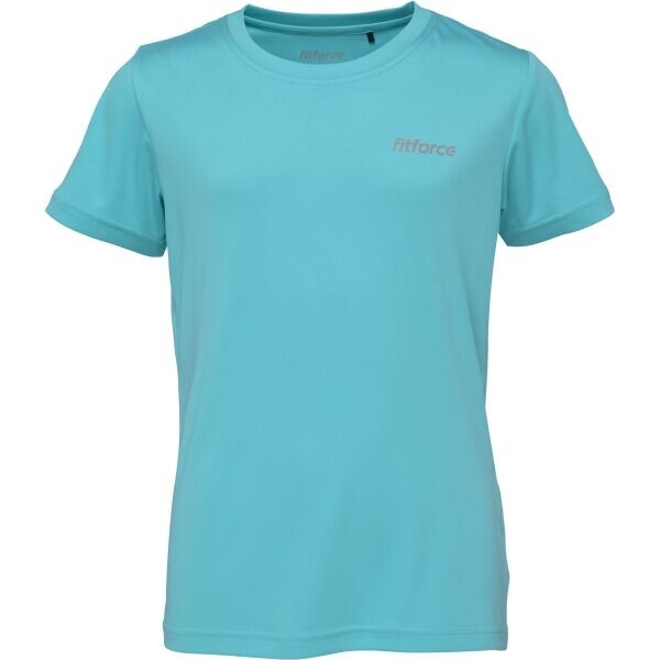 Fitforce OLVE Dětské fitness triko, tyrkysová, velikost