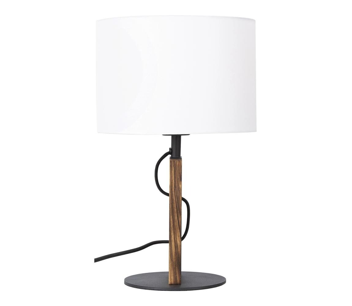 Stolní lampa PINUS 1xE27/40W/230V bílá/dřevo