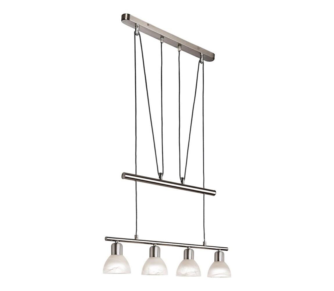 LED Lustr na lanku DAYTONA 4xE14/5W/230V 3000K lesklý chrom