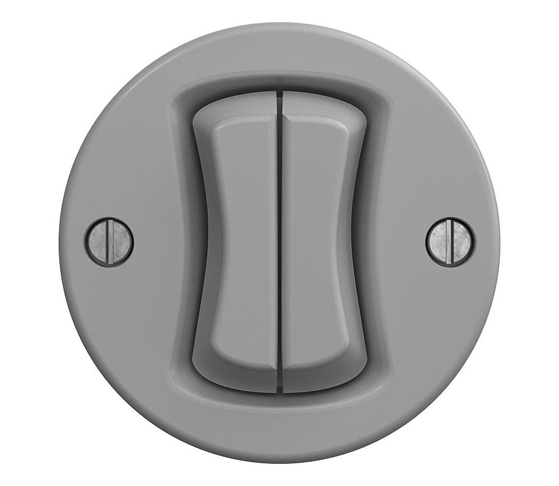 lap lap - Retro sériový vypínač č. 5 šedá